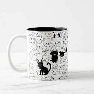 Mug à motif d'animaux mignons