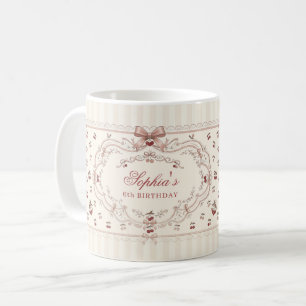 Mug à nœud cerise personnalisé