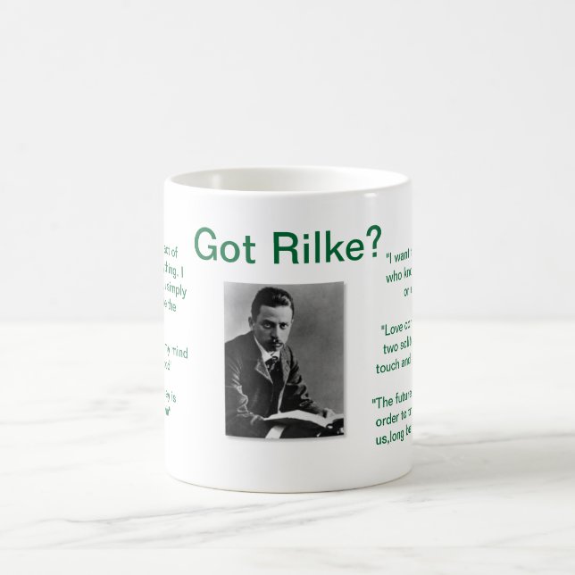 Mug "A obtenu Rilke " (Centre)