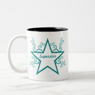 Mug à perles de superstar, Turquoise