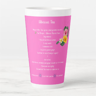 Mug à recette de thé Hibiscus - Décor de cuisine f