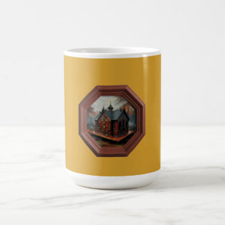 Mug A Small Cabin Sits On A Platform In A Clearing