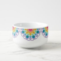 Maximaliste Arc-en-ciel Fontaine Florale Dot Manda