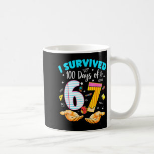 Mug A survécu 100 jours de 67 instituteur de la 100e j