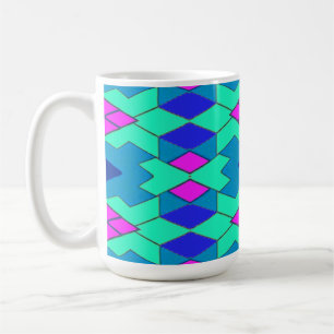 Mug, A vibrant multicolor geometric pattern design Coffee Mug