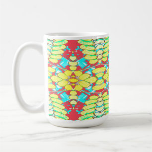 Mug, A vibrant multicolor seamless pattern design Coffee Mug