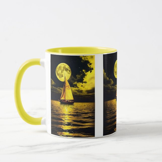 Mug à voile Serenity sur la Lune. (Gauche)