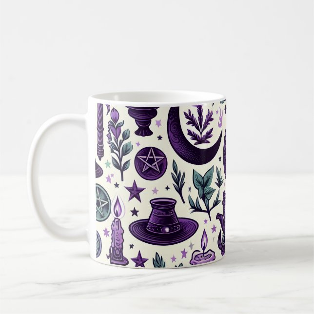 Mug A Wiccan Pattern 1 (Gauche)