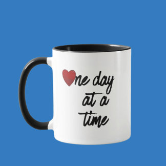 Mug AA un jour à la fois dire café de récupération
