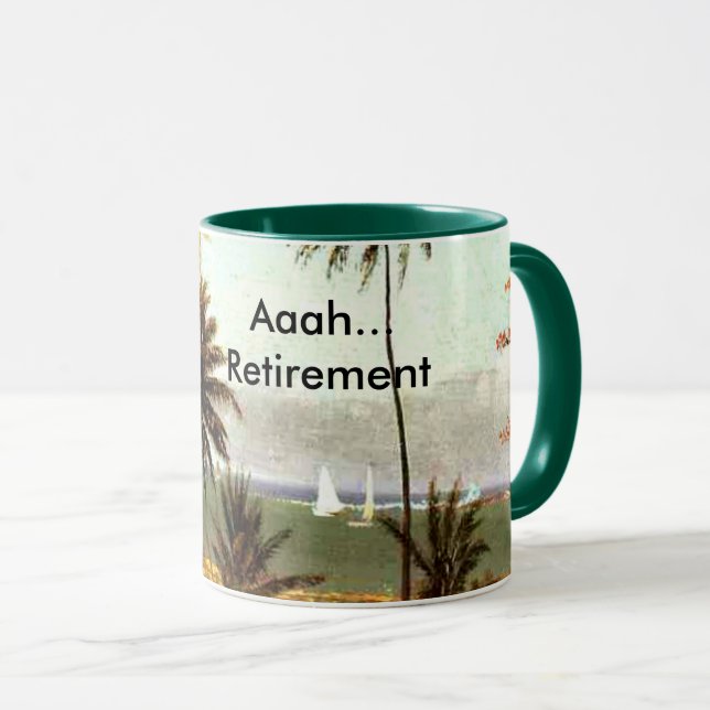 Mug Aaah...Retraite, Scène de Floride, (Devant droit)
