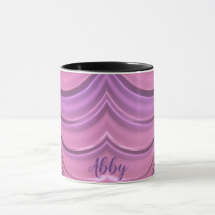 Mug ABBY ~ BRILLANT MAUVE ROSE FANTAISISTE 3D Fractal 