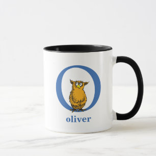 Mug ABC du Dr Seuss : Lettre O - Bleu Ajouter Votre