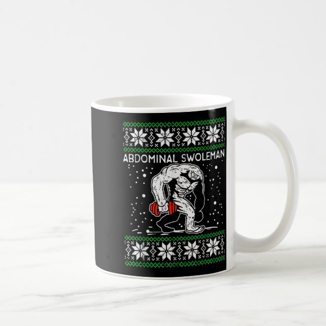 Mug Abdominal Swoleman Yeti Fun Christmas Gym Weightli (Droite)
