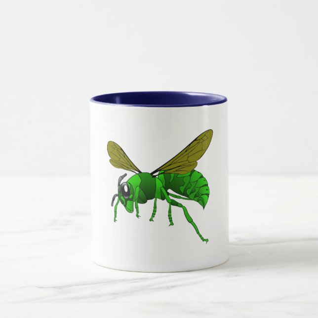 Mug Abeille de guêpe verte et citron vert (Centre)