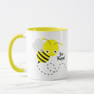Mug Abeille Jaune, Heureuse !