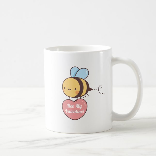 Mug Abeille mignonne Ma Saint Valentin Soyez ma Saint  (Droite)