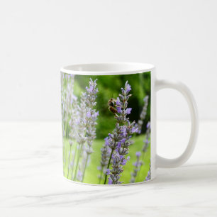 Mug Abeille sur Lavender Summer Floral