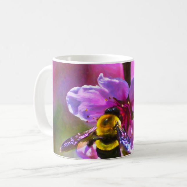 Mug Abeille vibrante (Devant gauche)