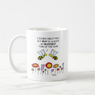 Mug Abeilles amusantes en mai Flower Gardener