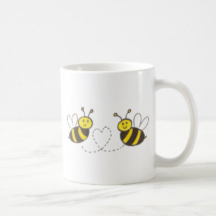 Mug Abeilles de miel avec le coeur