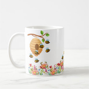Mug Abeilles et fleurs de miel