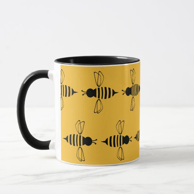 Mug Abeilles mignons, abeilles, abeilles miel, abeille (Gauche)