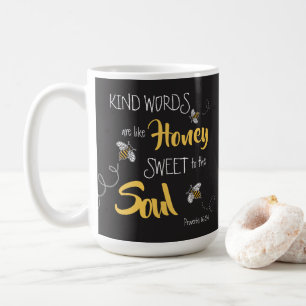 Mug Abeilles Mots Gentils Comme Du Miel Moderne 