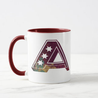 Mug ABIGAIL -A- marron vintage grunge