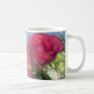 Mug abrégé sur rose de rose