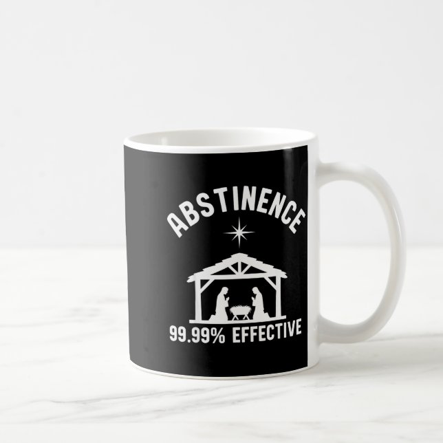 Mug Abstinence 99.99 Percent Effective Nativity Christ (Droite)