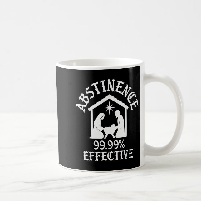 Mug Abstinence 99.99 Percent Effective Nativity Christ (Droite)