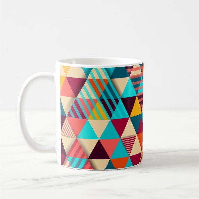 Mug Abstract background with triangle shapes. Modern g (Gauche)