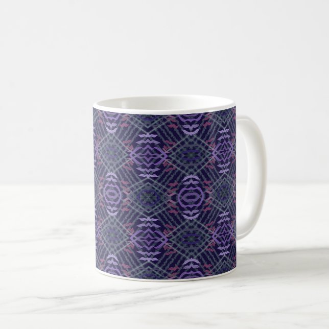 Mug Abstract Pattern Art Of Watercolor Brushstrokes (Devant droit)