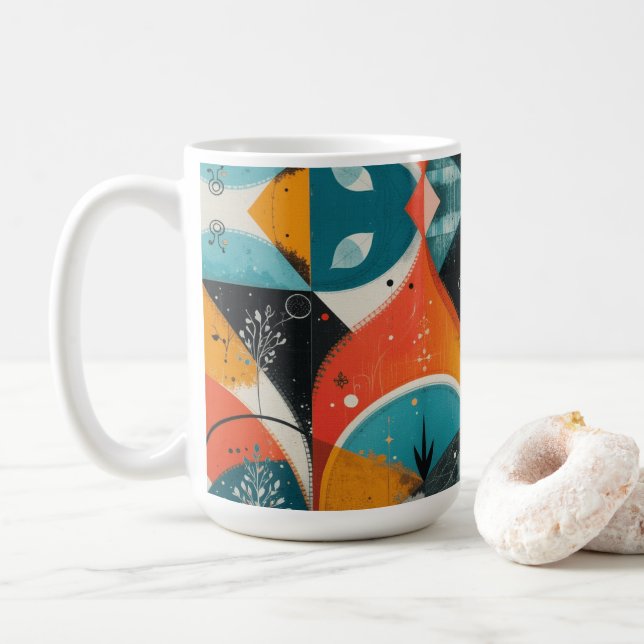 Mug abstraction graphique (Avec donut)