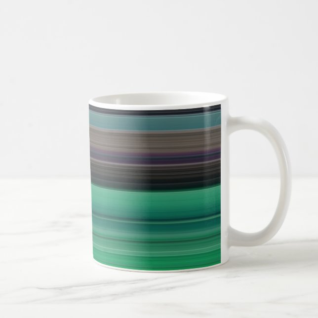 Mug Abstrait #1 : Vert et gris (Droite)