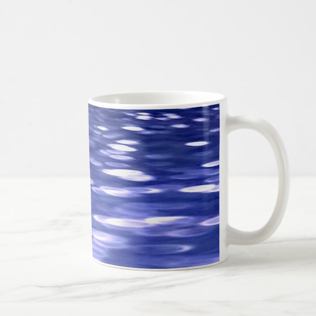 Mug Abstrait #3 : Bleu shimmer (Droite)