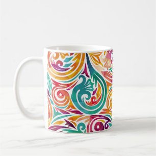 Mug Abstrait arrière - plan coloré. carnaval d'illustr