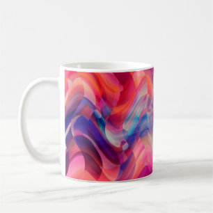 Mug Abstrait arrière - plan multicolore rose vif. Eleg
