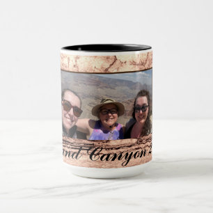 Mug Abstrait brûlé sienne marbre granit personnalisé