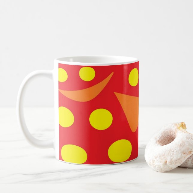 Mug : Abstrait : Couleur des pensées (Avec donut)