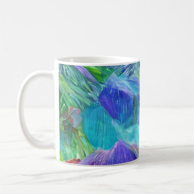 Mug Abstrait de Crystal Mountain (Gauche)