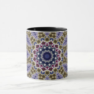 Mug Abstrait folk mandala ethno traditionnel ornementa