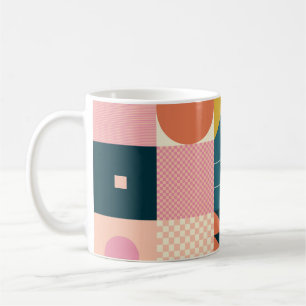Mug Abstrait géométrique moderne : Conception colorée
