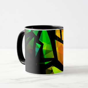 Mug Abstrait graffiti polygonal moderne dar géométriqu
