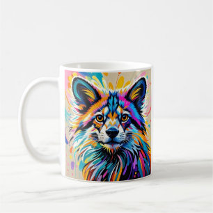 Mug Abstrait joli joyeux joyeux dessin animal