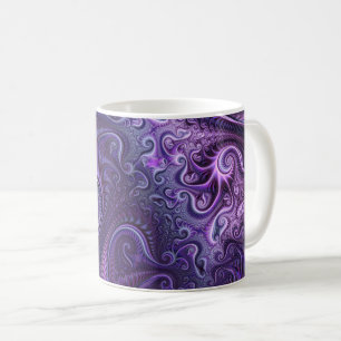 Mug Abstrait Lilac coloré et violet Motif spiral
