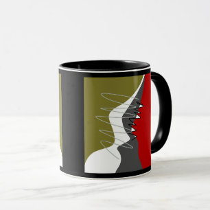 Mug Abstrait, Moderne, Créatif, Oreillère à lancer app