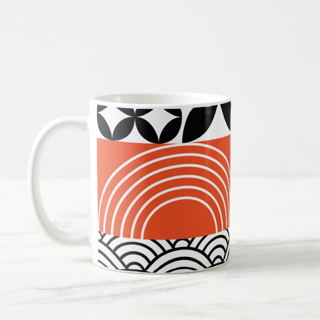 Mug Abstrait moderne : toile de design artistique. (Gauche)