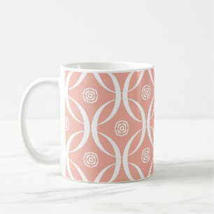Mug Abstrait motif sans soudure de couleur rose fleur