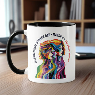 Mug Abstraite couleur face à la Journée des Femmes   I